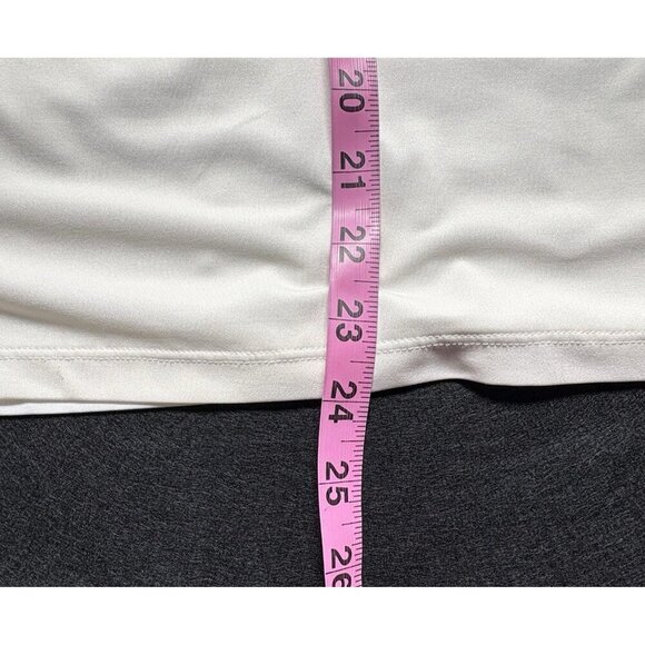 COOLIBAR Women Pullover Top Sz XS White UPF 50 Long Sleeve Collar Outdoors 28-9 - Picture 6 of 7